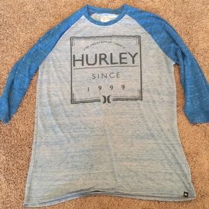 Large 3/4 Hurley shirt in great condition.
